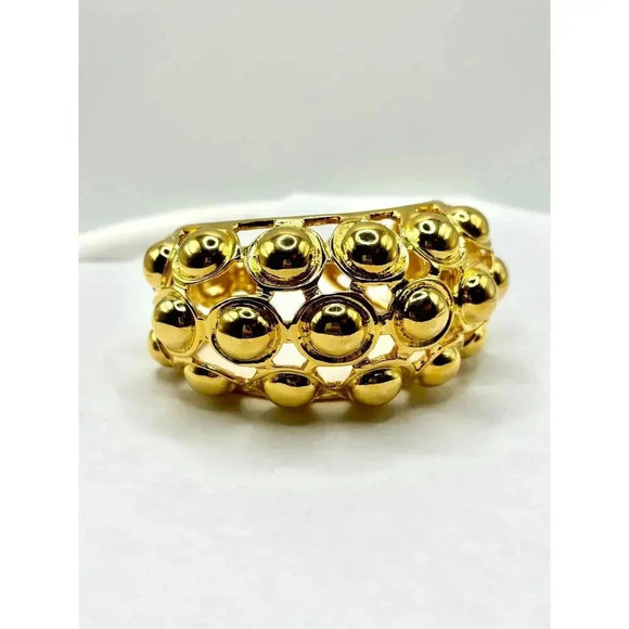 Kenneth J Lane Champagne Bubble Cuff Bracelet NEW in Box KJL - Picture 6 of 14